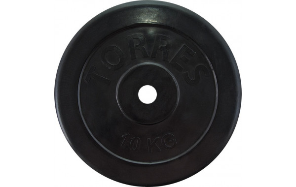 Диск обрезиненный Torres PL507110, D25 мм 10 кг, черный 600_380