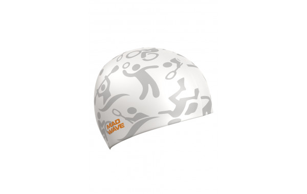 Силиконовая шапочка MadWave Sport M0554 19 0 02W белый 600_380