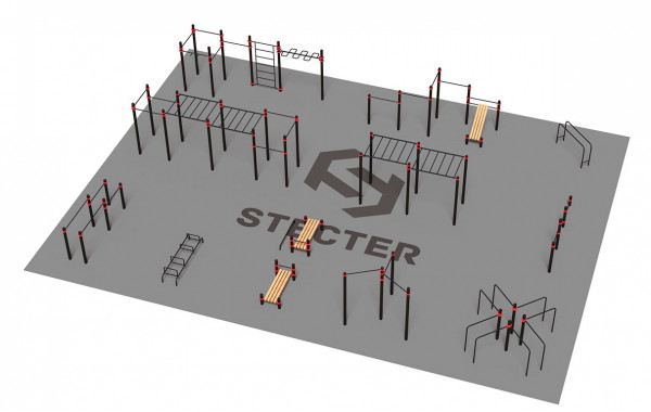 Проект Stecter Районная площадка для Воркаут 3-6 5088 600_380