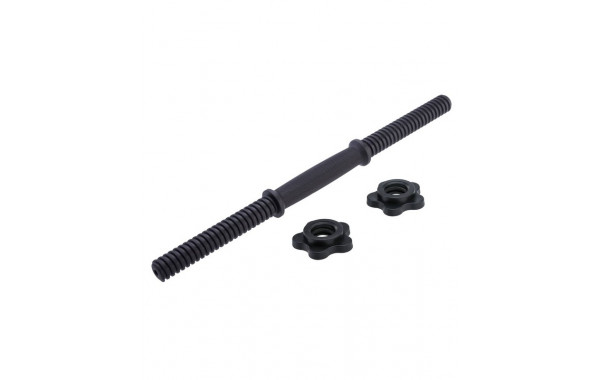 Гриф гантельный d25 мм, пластиковый, с пластиковыми замками, 40 см BaseFit BB-106 600_380