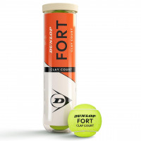 Мяч теннисный, 4 шт, одобр.ITF Dunlop Fort Clay Court 4B 601613