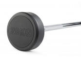 Штанга неразборная обрезиненная 20 кг. Прямой гриф VictoryFit VF-DX4200