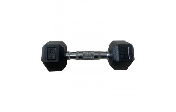 Обрезиненная гексагональная гантель 6кг Inex Hex Dumbbell TF-D2017-6 600_380