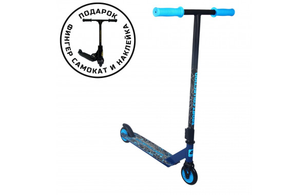 Самокат трюковый 100мм Sport Collection СК-ST100-60 blue 600_380