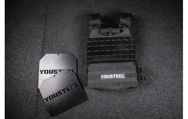 Жилет утяжелитель c плитами, 9 кг YouSteel 600_380