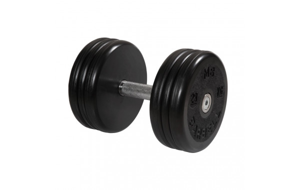 Гантель классик MB Barbell с вращающейся ручкой 29 кг MB-FdbEM-B29 600_380