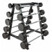 Штанга неразборная обрезиненная 40 кг. Прямой гриф VictoryFit VF-DX4400 75_75