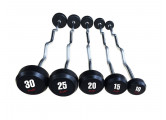 Набор изогнутых обрезиненных штанг AeroFit 35-55 кг - 5 шт AFB145-C/35-55KG