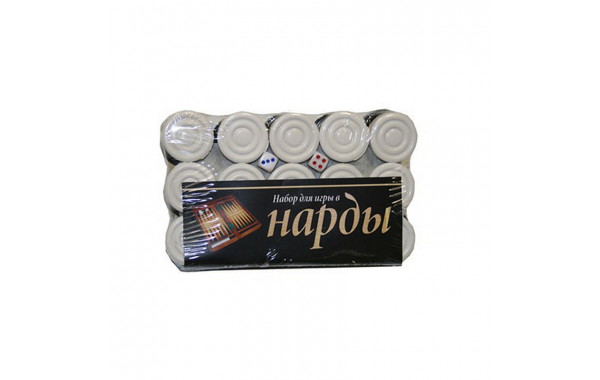 Набор для игры в нарды (30 пл. фишек + 2 кубика) 600_380