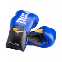 Перчатки боксерские Everlast Elite ProStyle P00001242, 12oz, к/з, синий