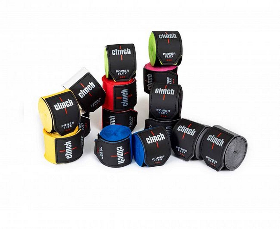 Бинты боксерские 350см Clinch Boxing Hand Wrap Power Flex C239 ярко-зеленый 976_800