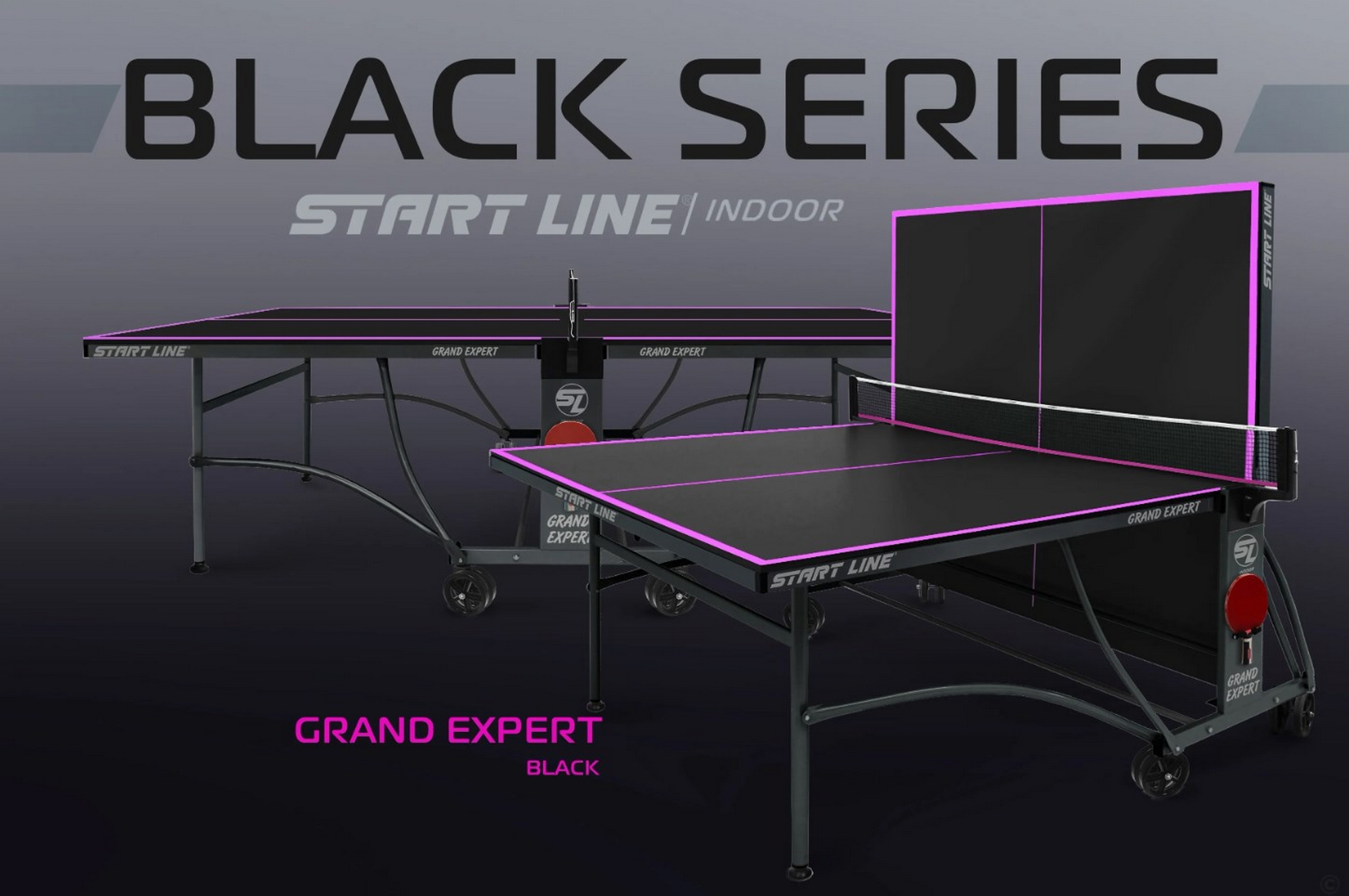 Теннисный стол Start Line Grand EXPERT 6044-9 Black 2000_1328