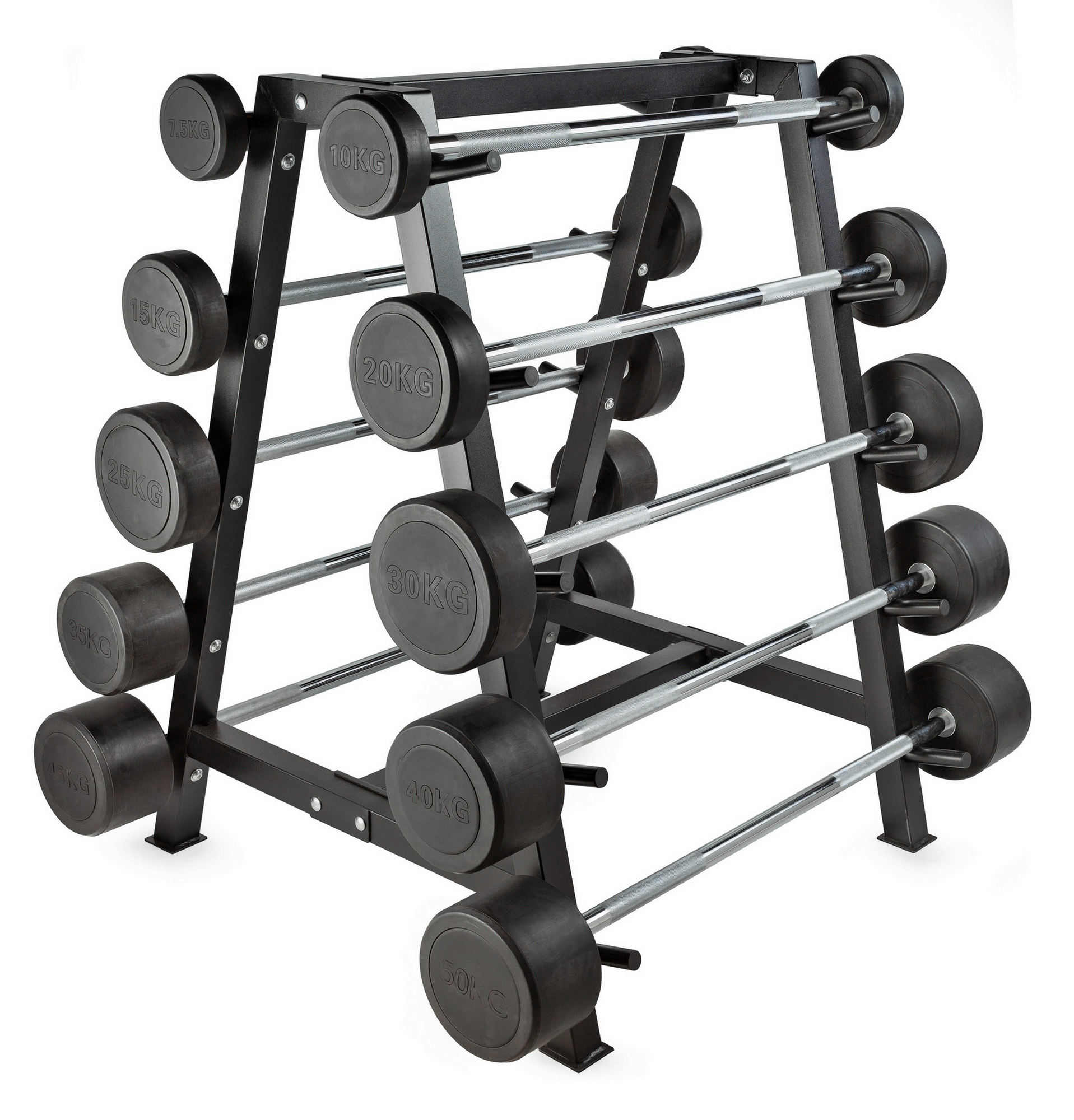 Штанга неразборная обрезиненная 15 кг. Прямой гриф VictoryFit VF-DX4150 1917_2000