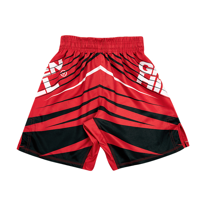 Шорты Green Hill MMA SHORT IMMAF approved MMI-4022, красные 700_700