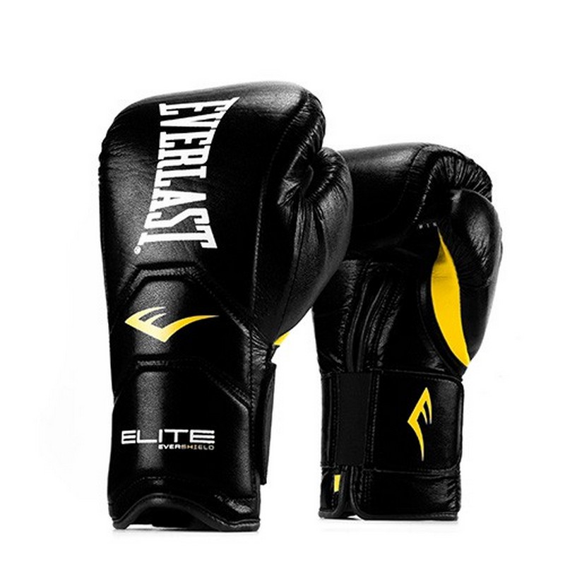 Перчатки тренировочные на липучке Everlast Elite Pro 18oz 800_800