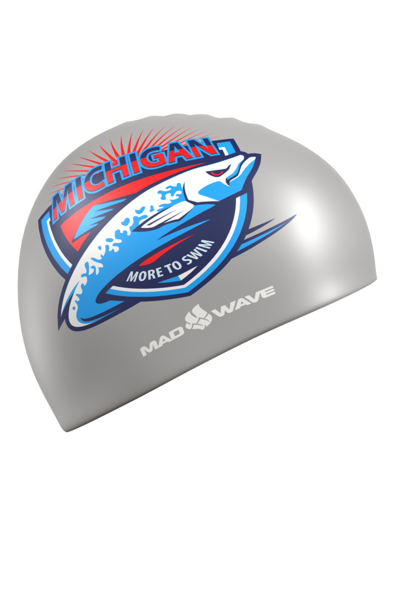 Силиконовая шапочка MadWave Michigan M0558 35 0 00W Серебро 1333_2000