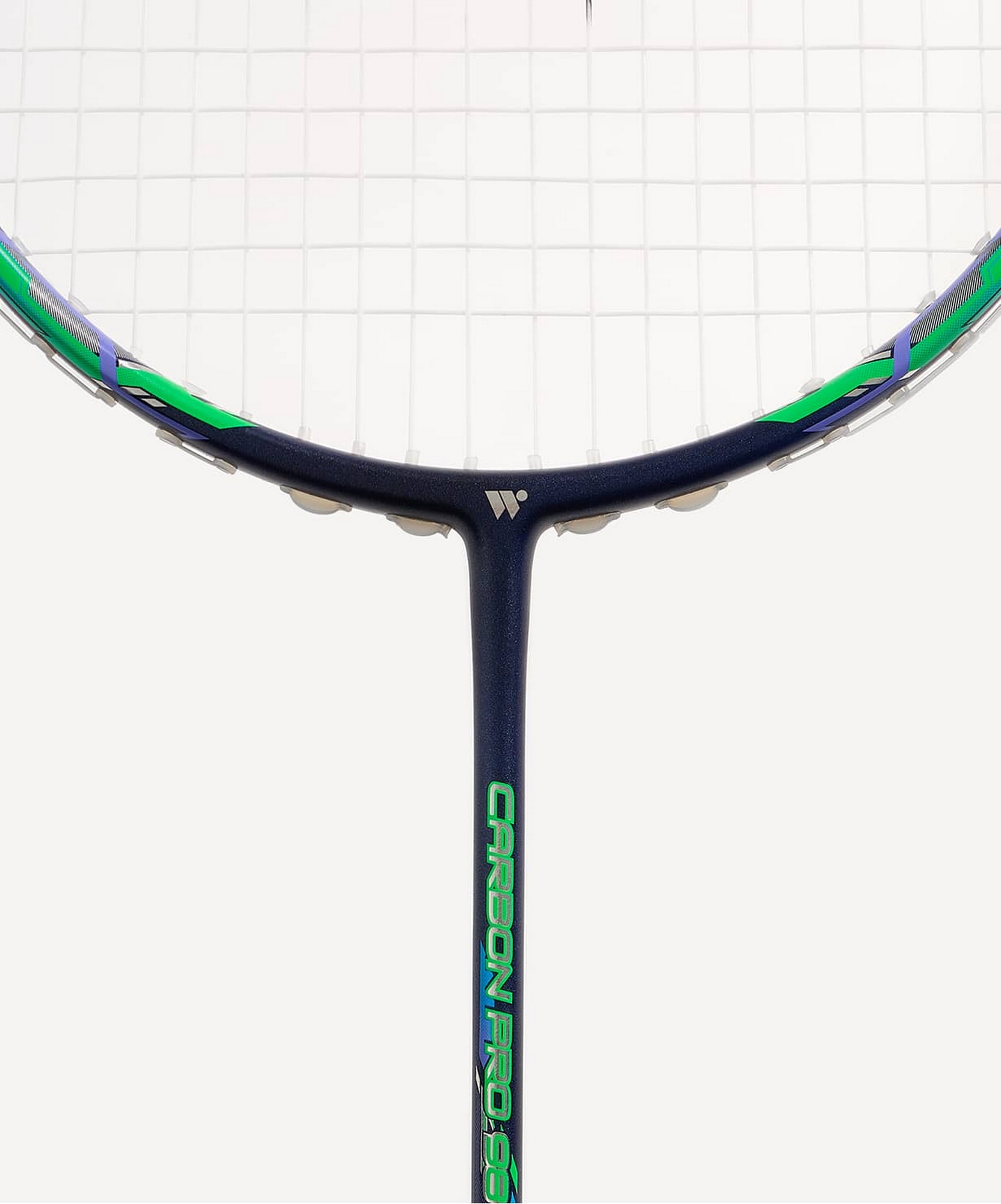 Ракетка для бадминтона Wish Carbon Pro 98, серый\зеленый 1663_2000
