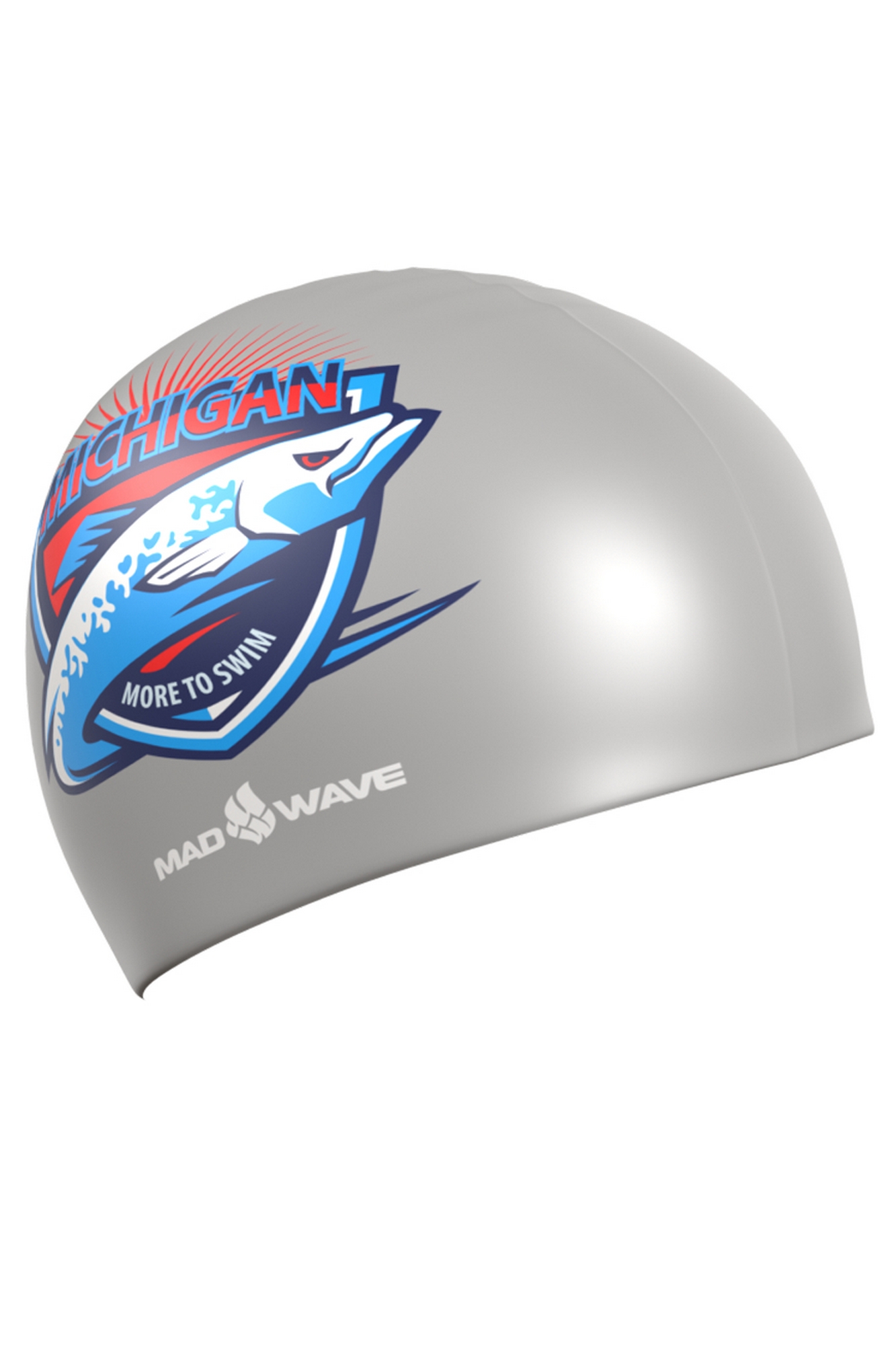 Силиконовая шапочка MadWave Michigan M0558 35 0 00W Серебро 1333_2000
