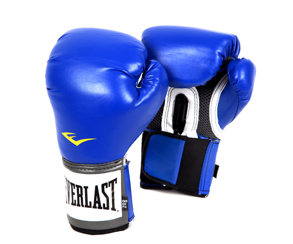 Перчатки тренировочные Everlast PU Pro Style Anti-MB Youth 2208YU синий 960_800