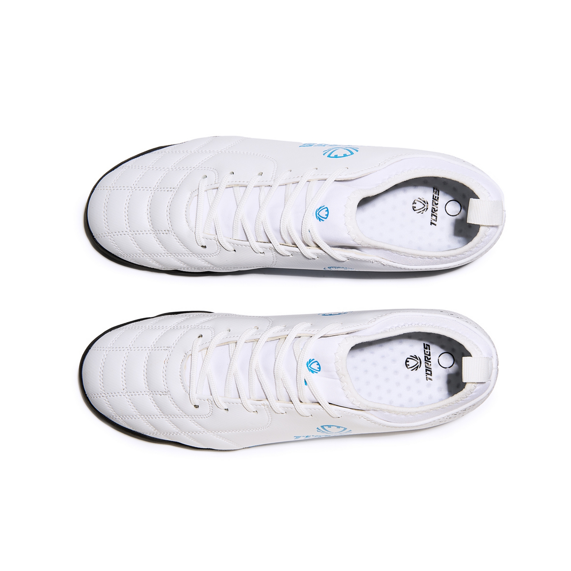 Бутсы футбольные (многошиповки) подростковые Torres BOLA-J TS2342310-271 с носком, белый 2000_2000