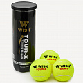 Мяч для большого тенниса, 3шт Wish TOUR-X 830 желто-зеленый 120_120
