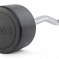 Штанга неразборная обрезиненная 50 кг. Изогнутый гриф VictoryFit VF-DX5500 120_120