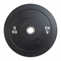 Диск бамперный 51мм, обрезиненный 5кг VictoryFit VF-D51050 120_120
